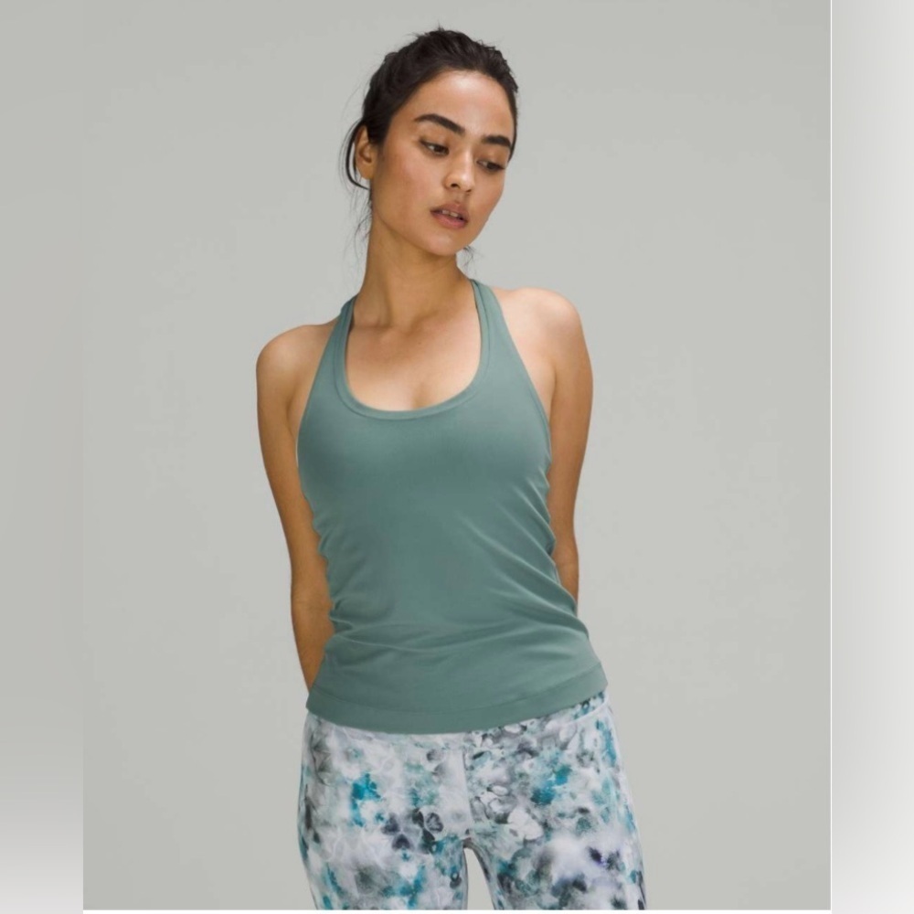 NWT Lululemon Cool Racerback Shorter Length *Nulu in Tidewater Teal